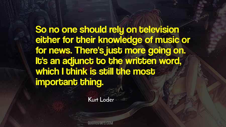 Word Is Important Quotes #753896