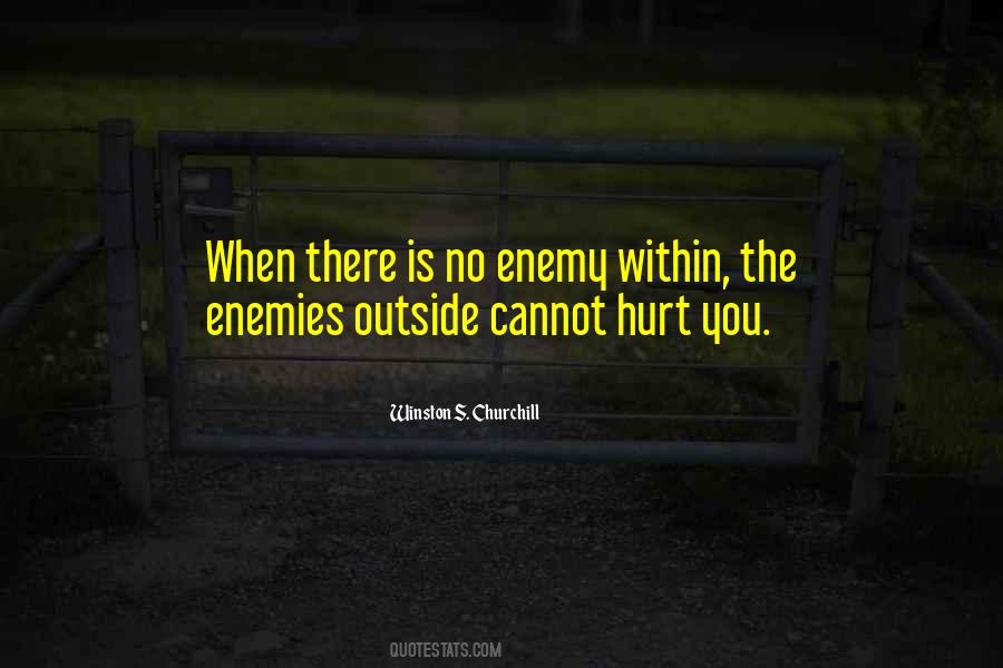 The Enemy Is Within Quotes #1158247