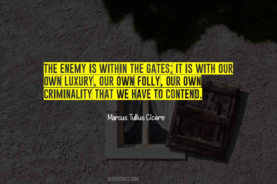 The Enemy Is Within Quotes #1220495
