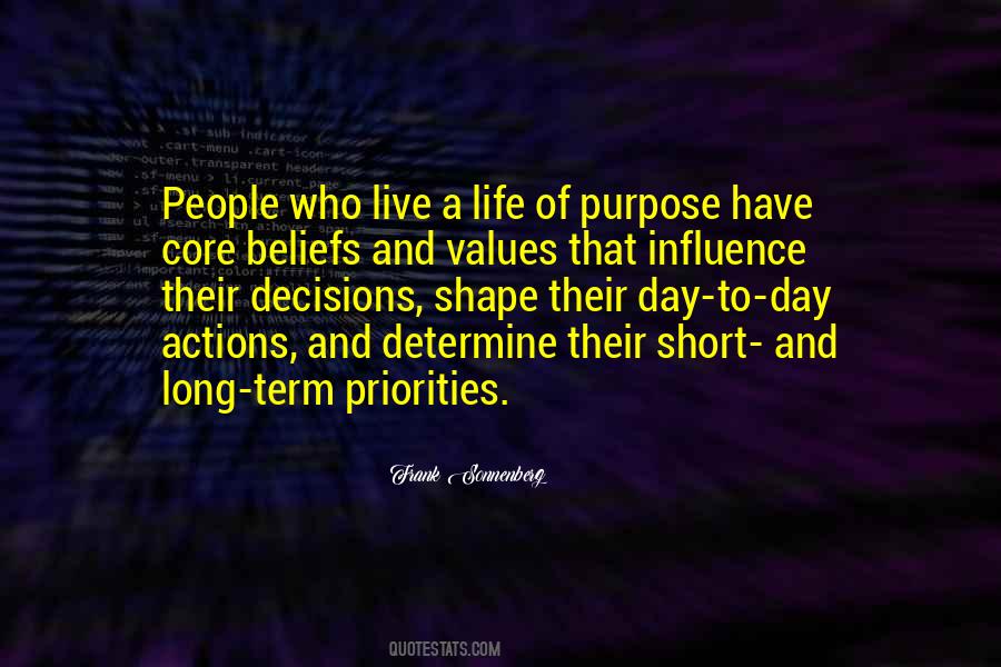 Quotes About Purpose And Values #890596