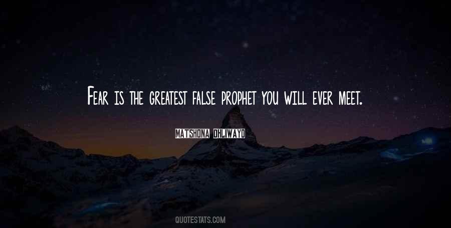 False Prophet Quotes #312301