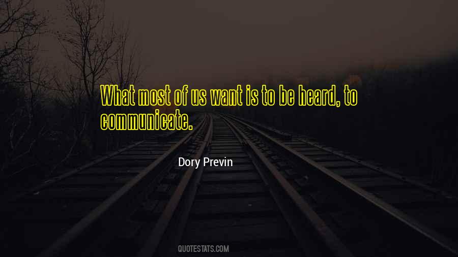 Want To Be Heard Quotes #410754