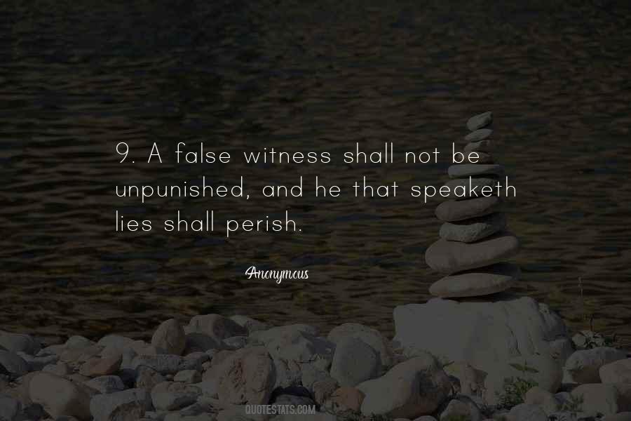 False Witness Quotes #412905