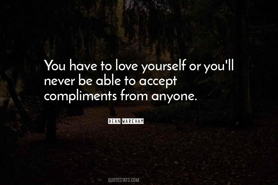 Accept Compliments Quotes #1080677