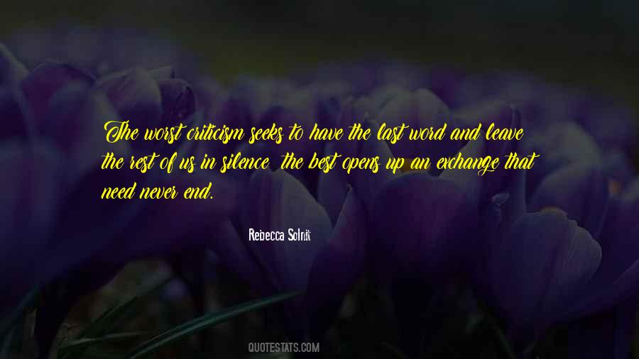 Best Silence Quotes #1815250