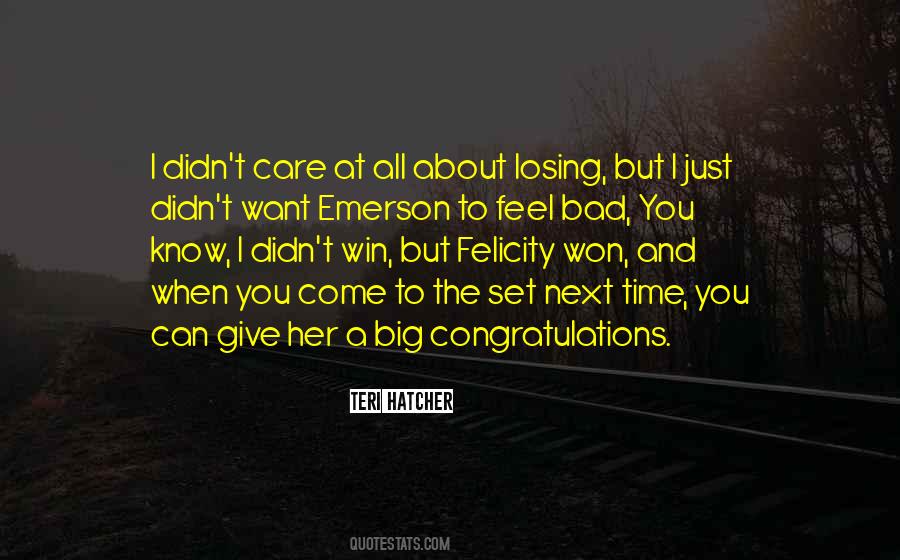 I Want You To Win Quotes #288706