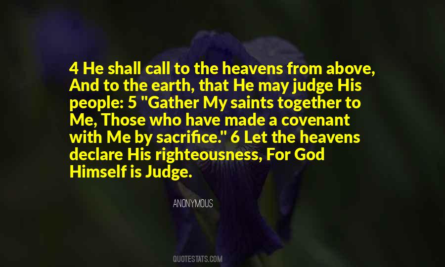 God Is The Judge Quotes #855929