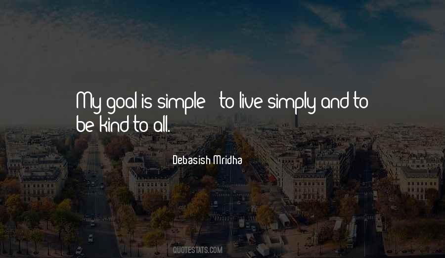 Simple Goal Quotes #339941