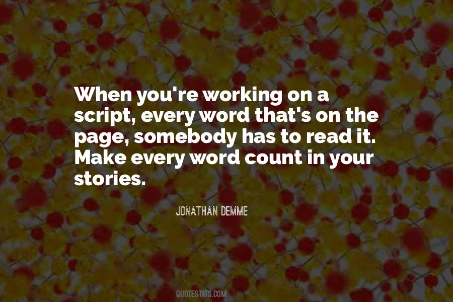 Make It Count For Something Quotes #206595
