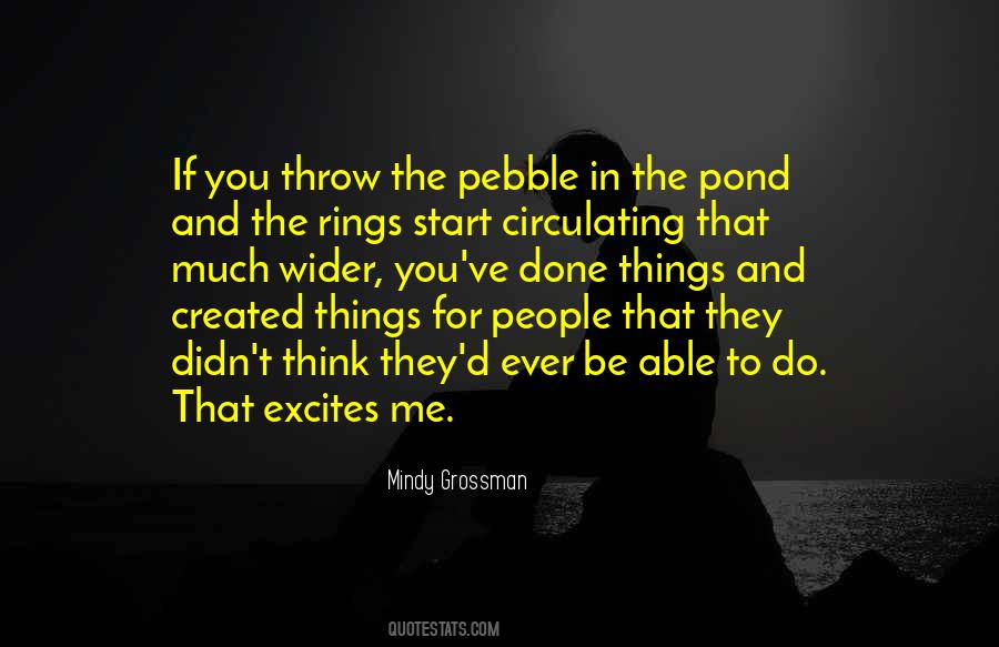 Pebble In A Pond Quotes #699717