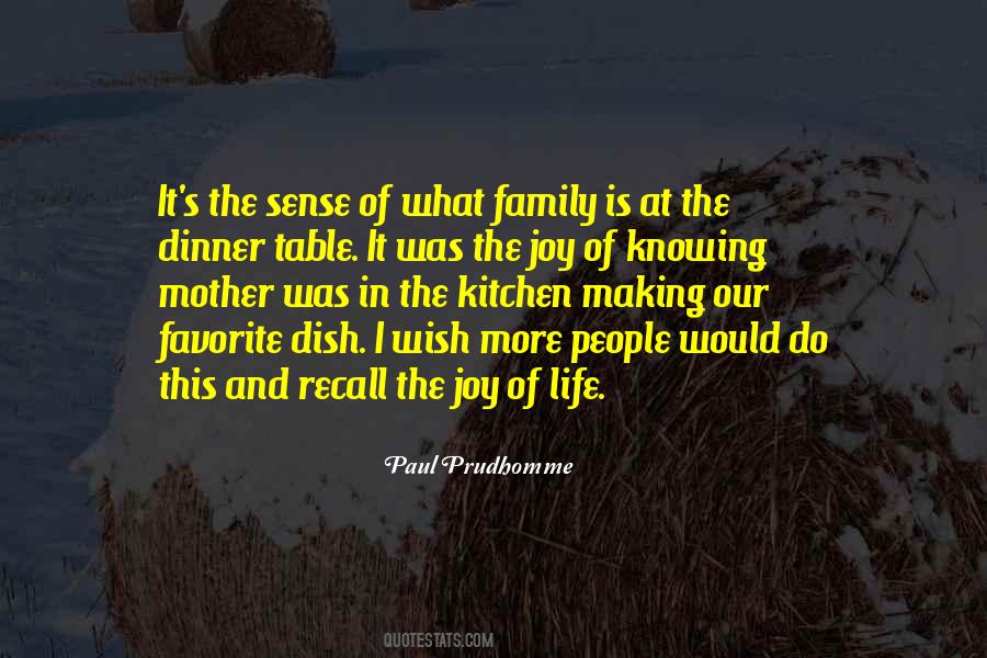 Family Dinner Quotes #850963