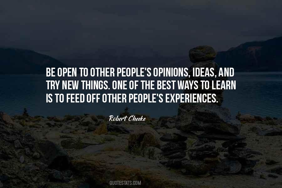 Be Open To New Experiences Quotes #623825
