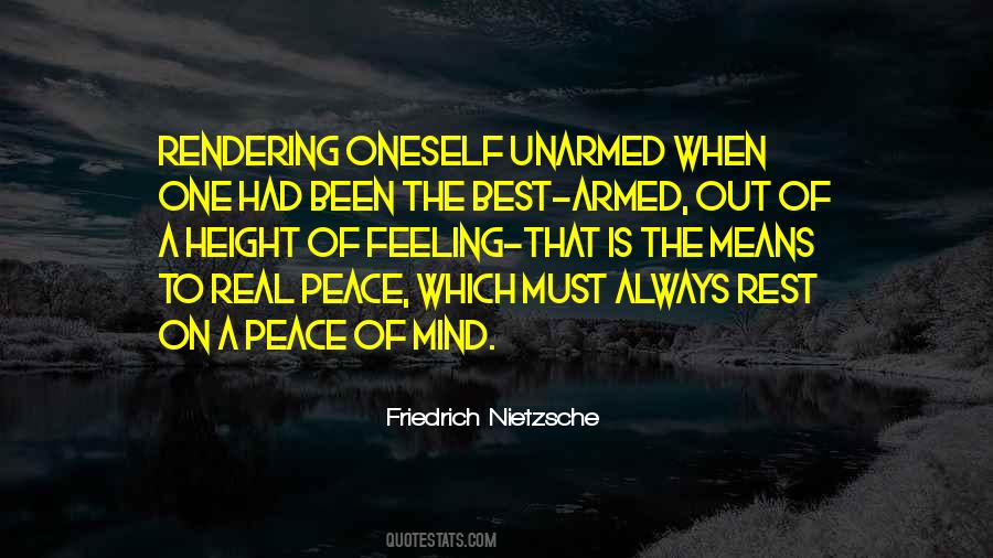 A Peace Of Mind Quotes #114642