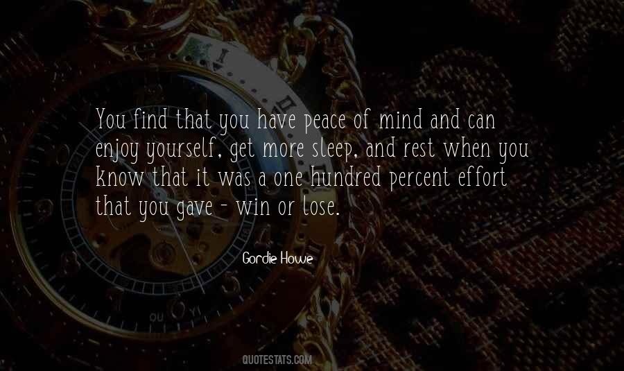 A Peace Of Mind Quotes #250581
