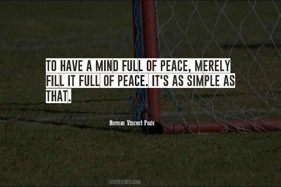 A Peace Of Mind Quotes #66305