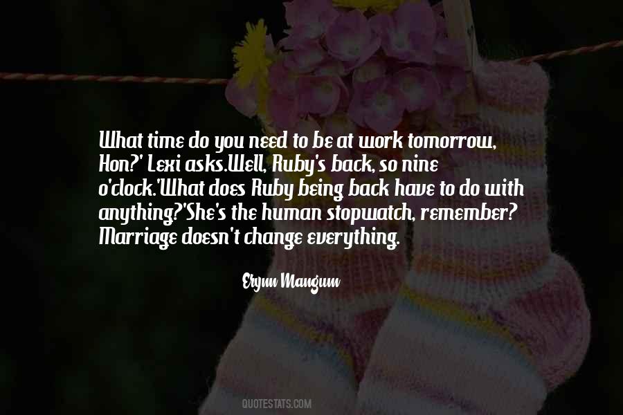 Time Back Quotes #21407