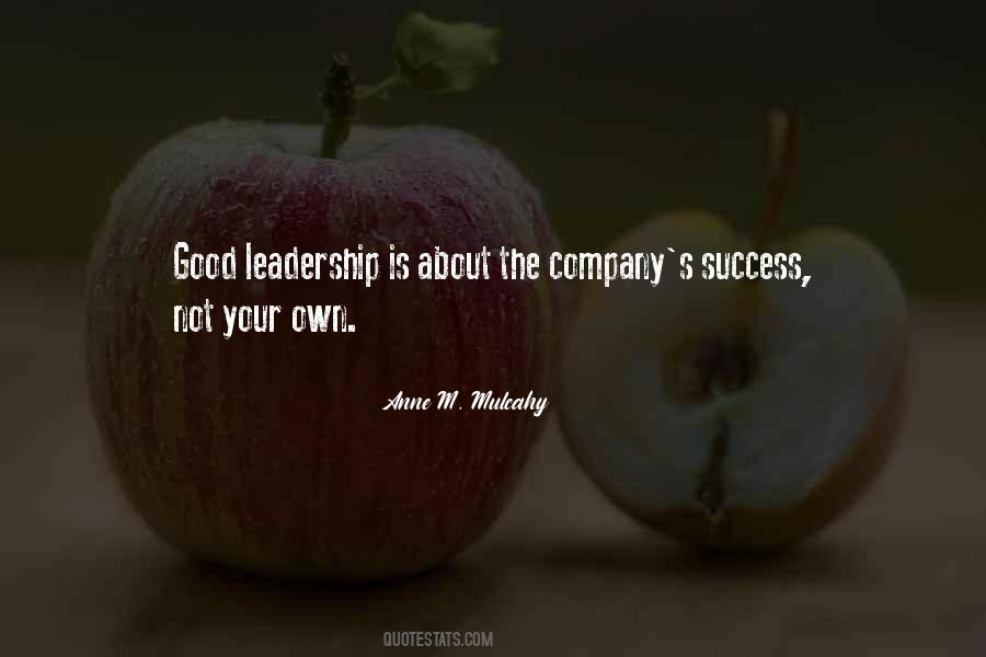 Leader Success Quotes #1118857