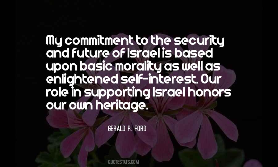 Our Own Interest Quotes #200760
