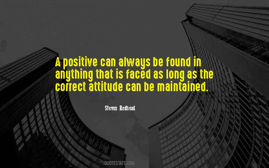 Always Have A Positive Attitude Quotes #113076