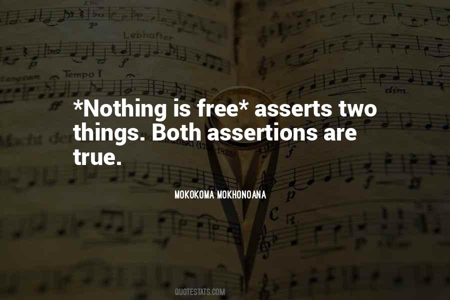 Nothing Free Quotes #269668