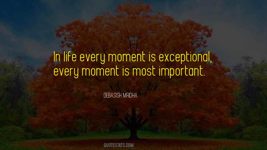 Quotes About Important Moment #1013712