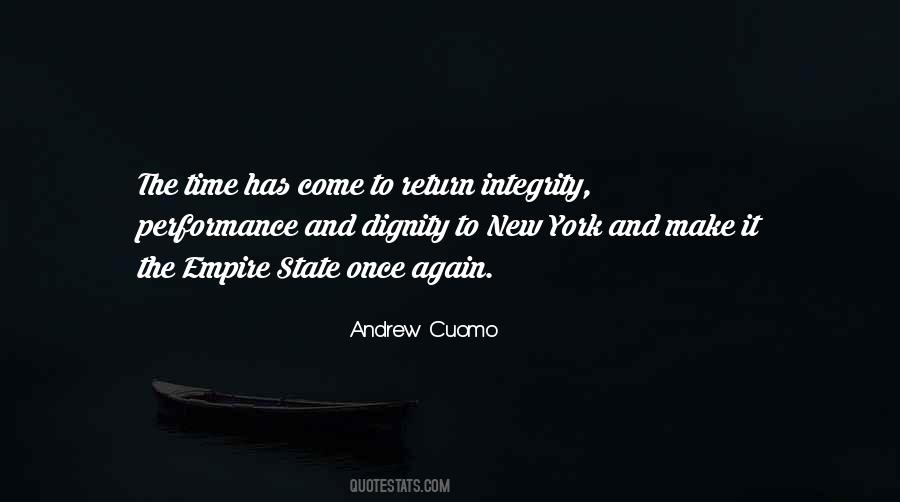 Integrity And Dignity Quotes #1840531