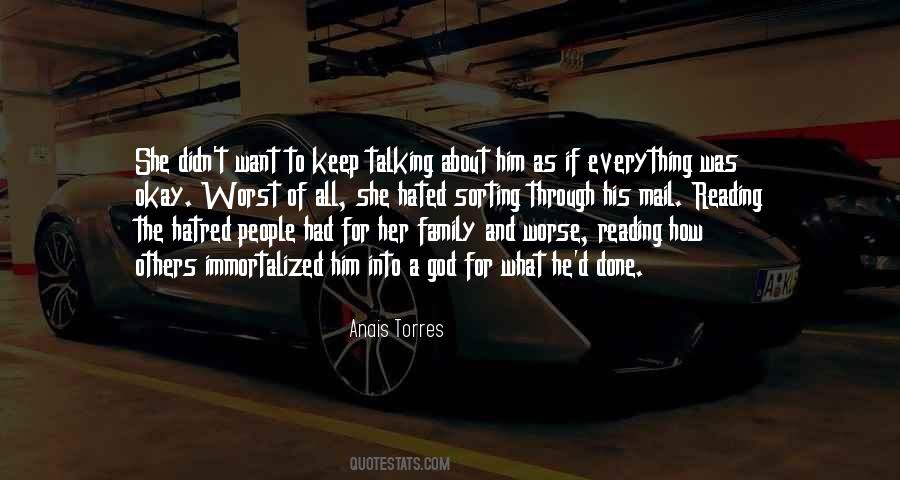 Top 86 Family Hate Quotes: Famous Quotes & Sayings About Family Hate