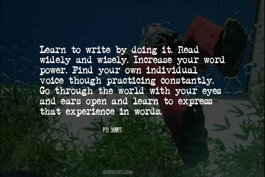 Learn From Your Experience Quotes #123971