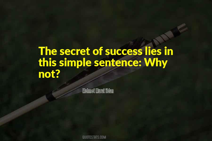 Secret To My Success Quotes #796137