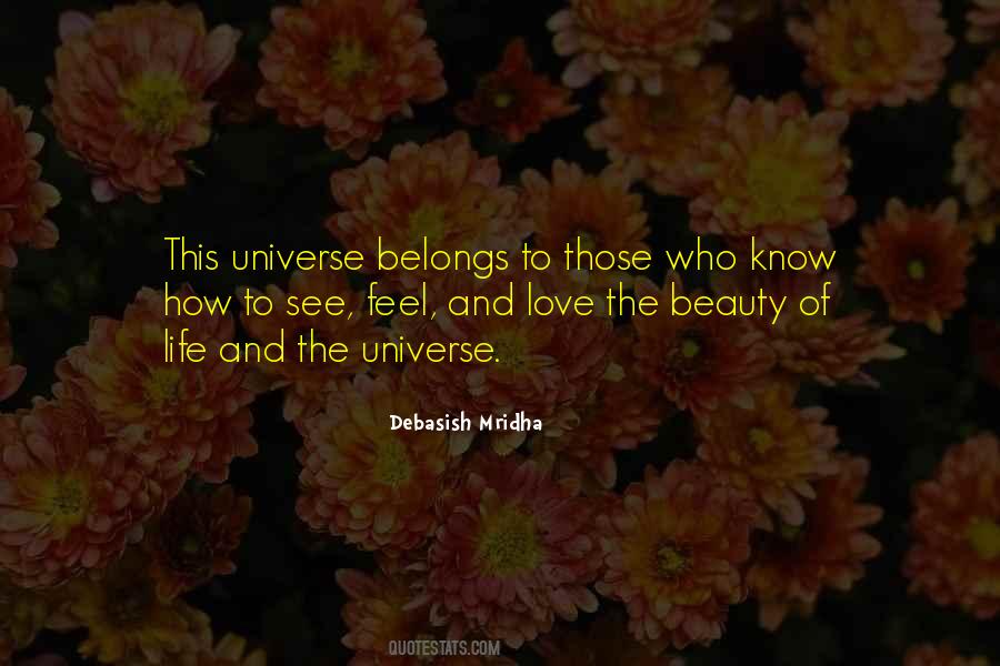 Quotes About The Beauty Of The Universe #1408158
