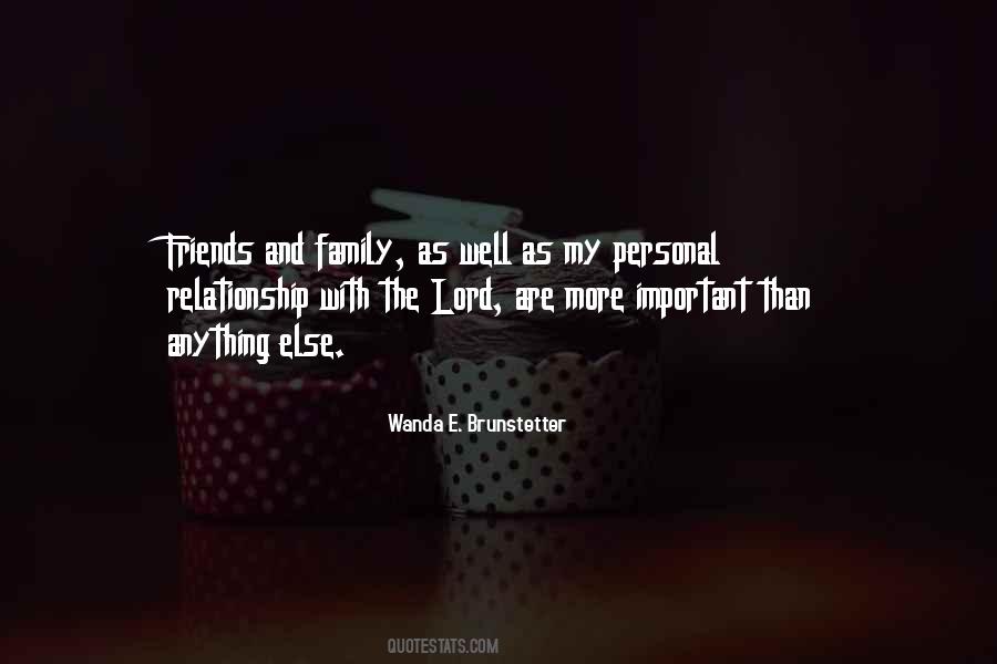 Family Is Important Than Friends Quotes #648889