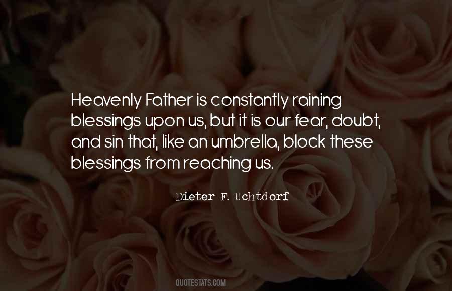 Raining Blessings Quotes #1428394