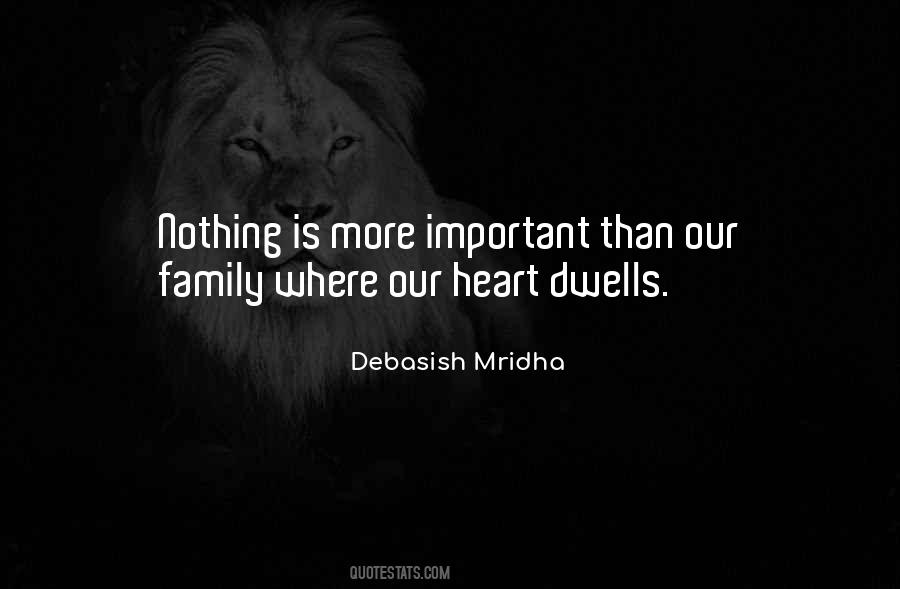 Family Is More Important Than Love Quotes #582783