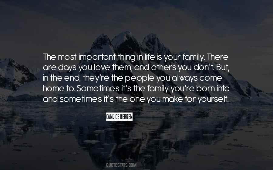 Family Is More Important Than Love Quotes #886617