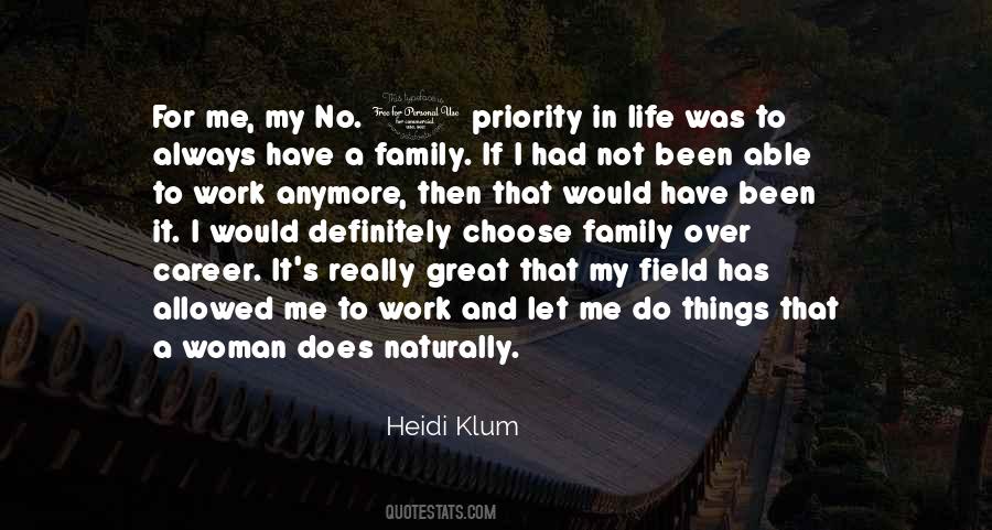 Family Is My Priority Quotes #305179