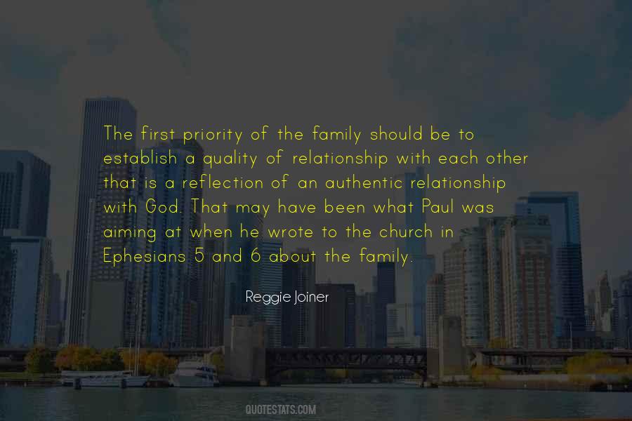 Family Is Priority Quotes #1085965