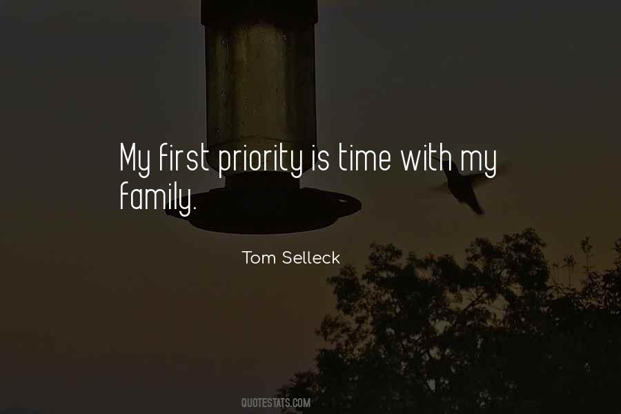 Family Is Priority Quotes #1536234