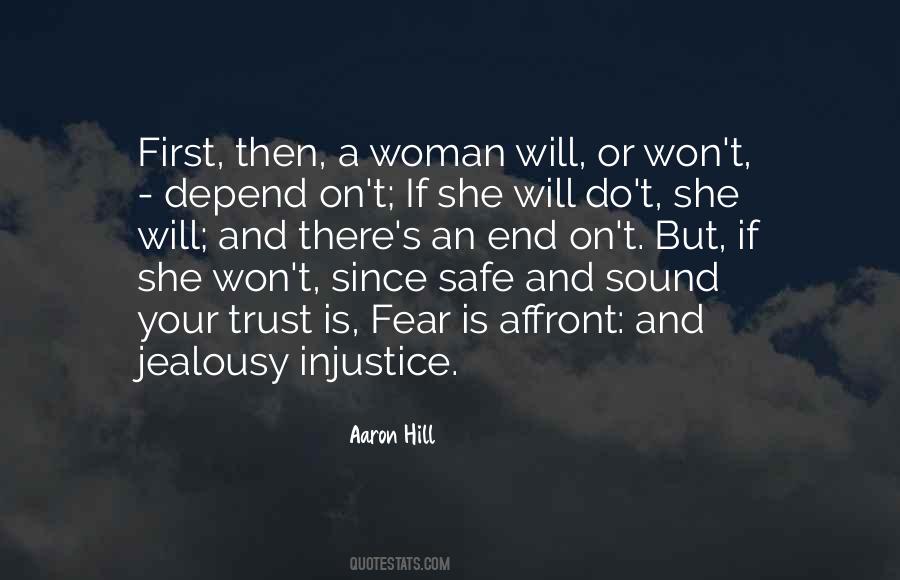 Trust And Jealousy Quotes #1607425