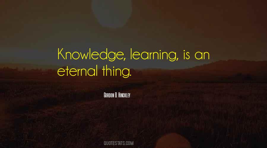 Eternal Knowledge Quotes #692687