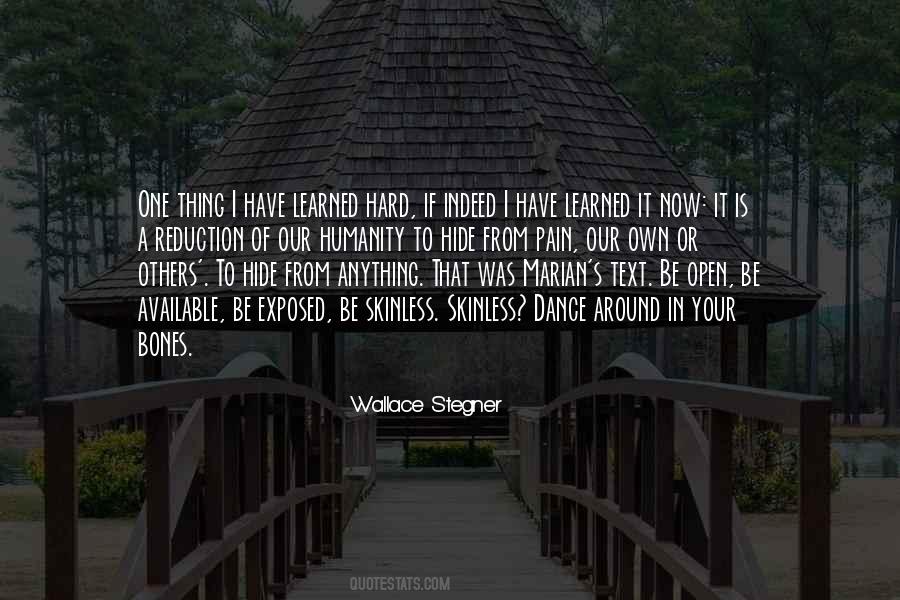 Quotes About Hide Pain #705426