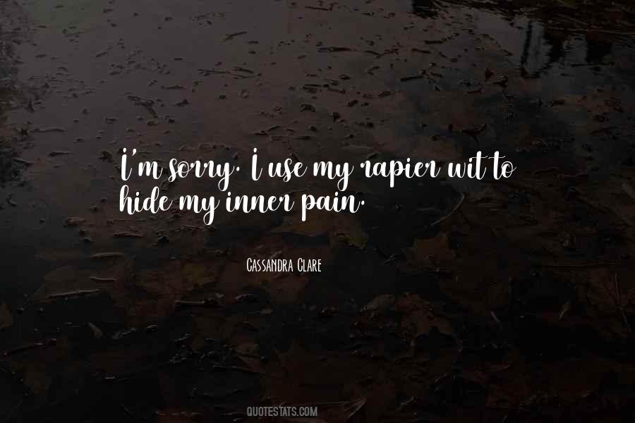 Quotes About Hide Pain #867390