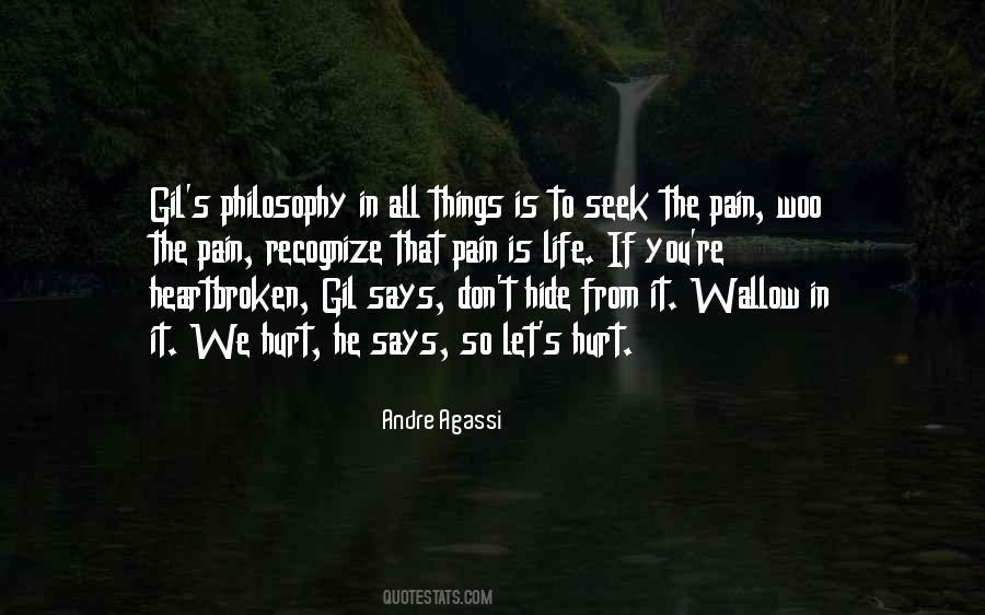Quotes About Hide Pain #890320