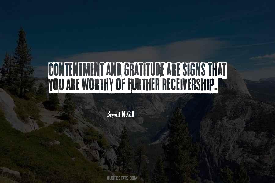 Quotes About Contentment And Gratitude #1158300