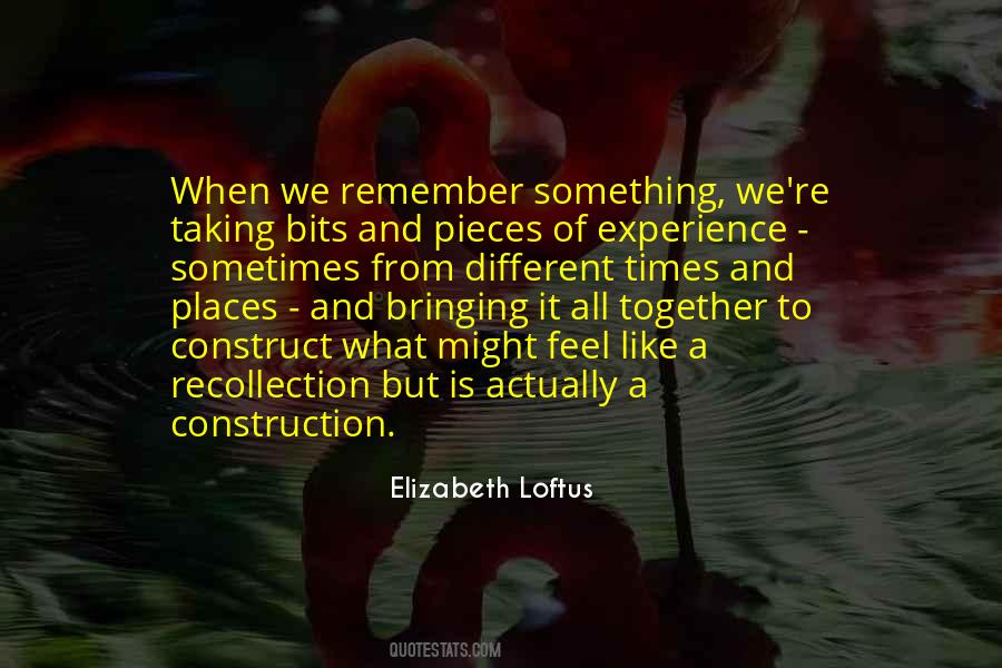 Places To Remember Quotes #493288
