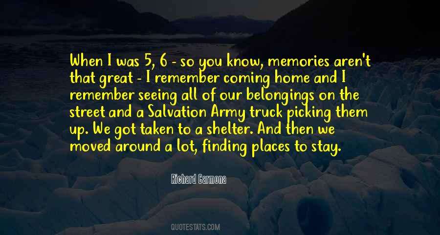 Places To Remember Quotes #915548