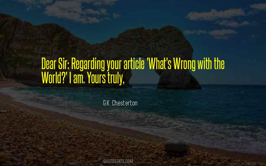 Dear Sir Quotes #4928