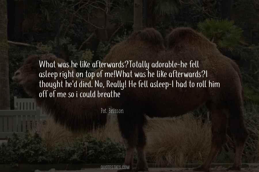 Fell Asleep Quotes #1001610