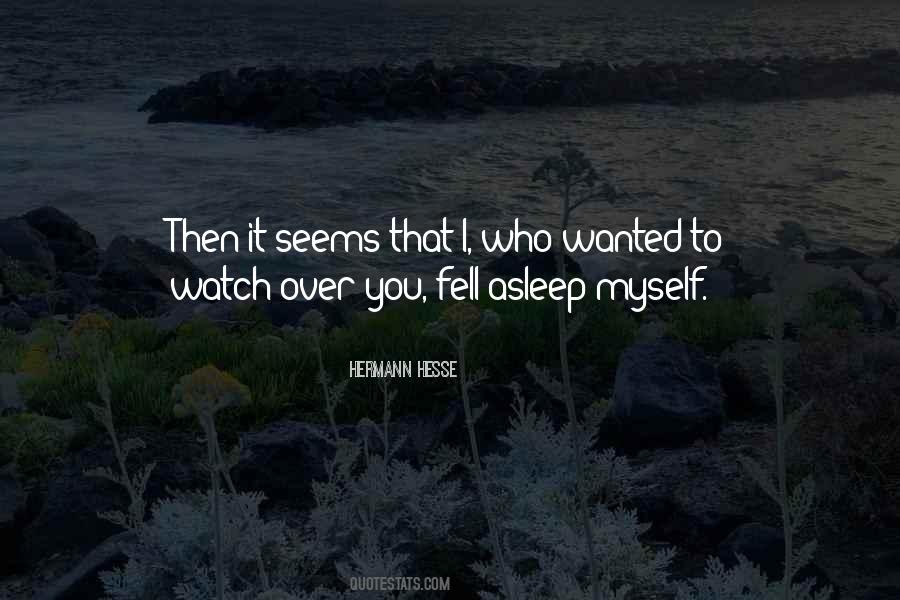 Fell Asleep Quotes #653234