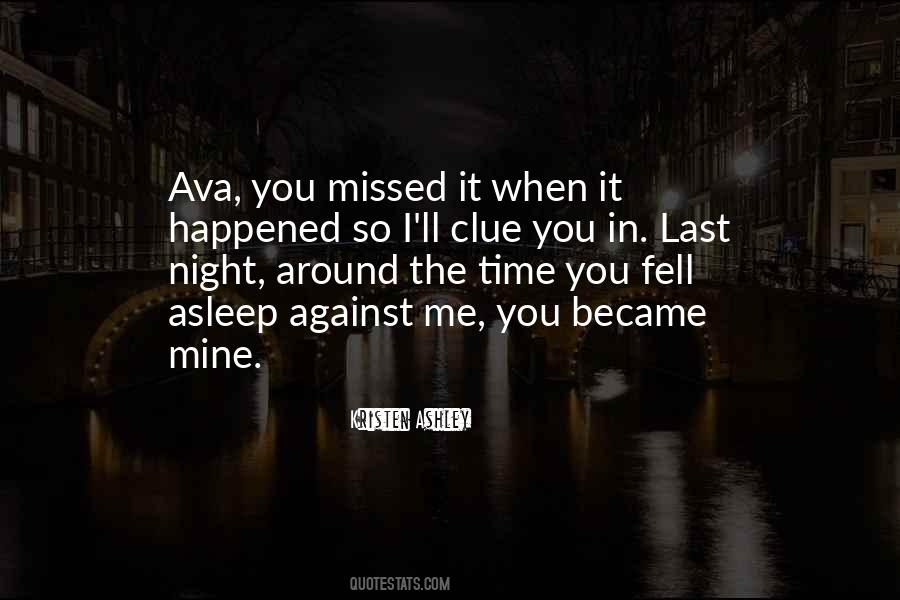 Fell Asleep Quotes #733070