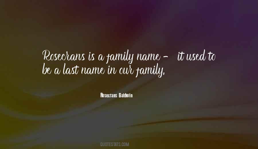 Family Name Quotes #1637932